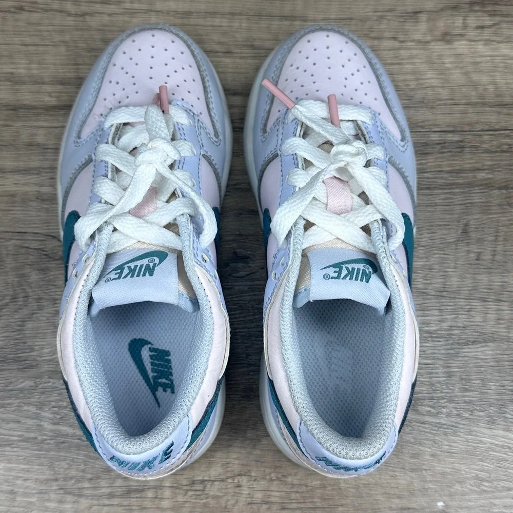 Nike~Preschool~Dunk Low Mineral Teal Sneakers~Size 11C